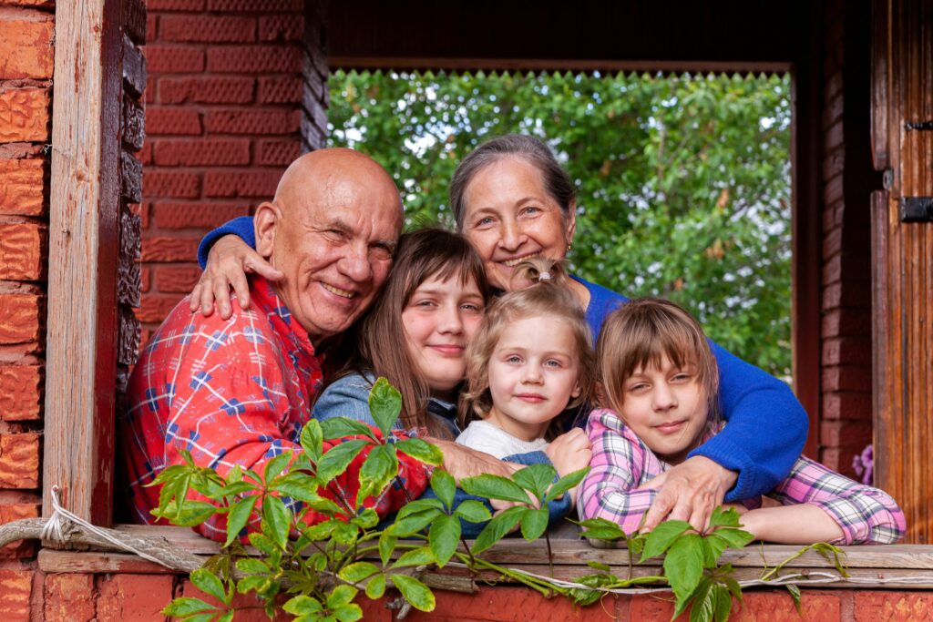 Multigenerational family protected by life insurance