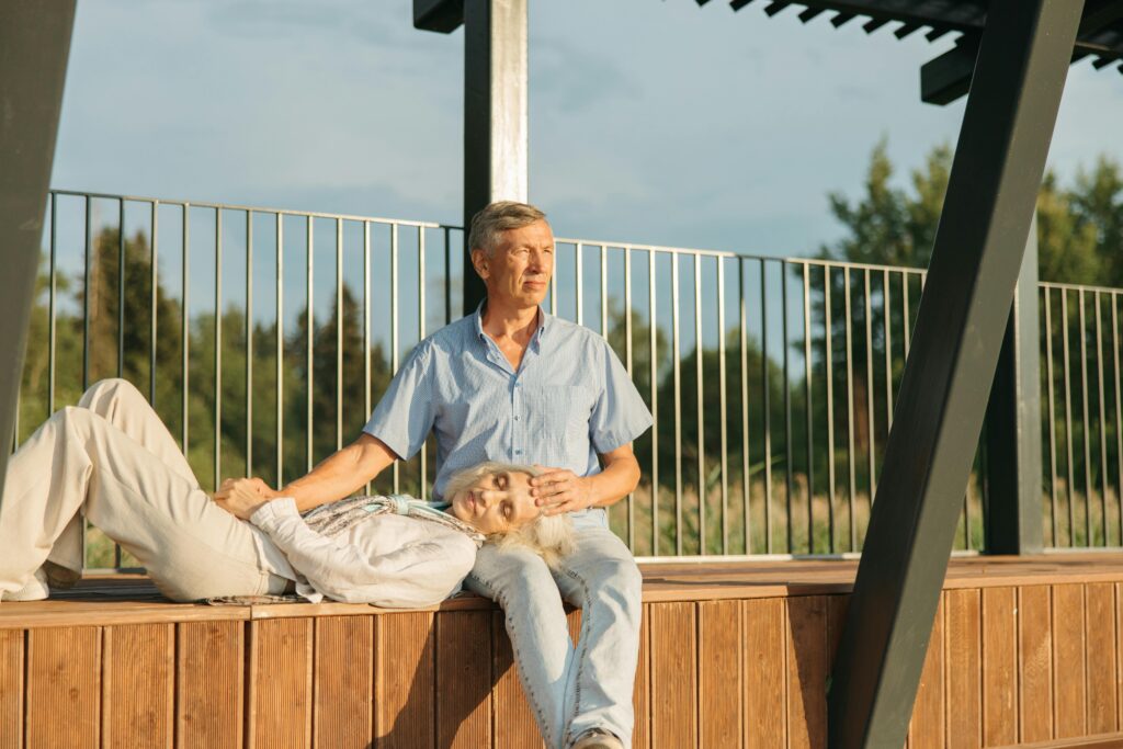 Retired man relaxing at home after planning his retirement